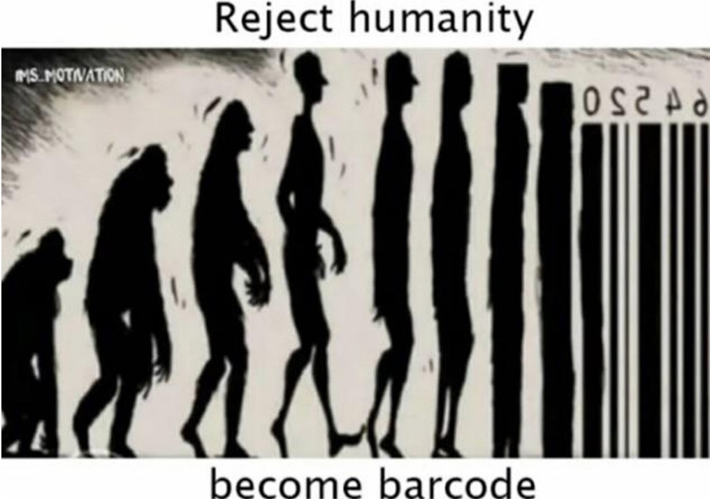 Human barcode - meme