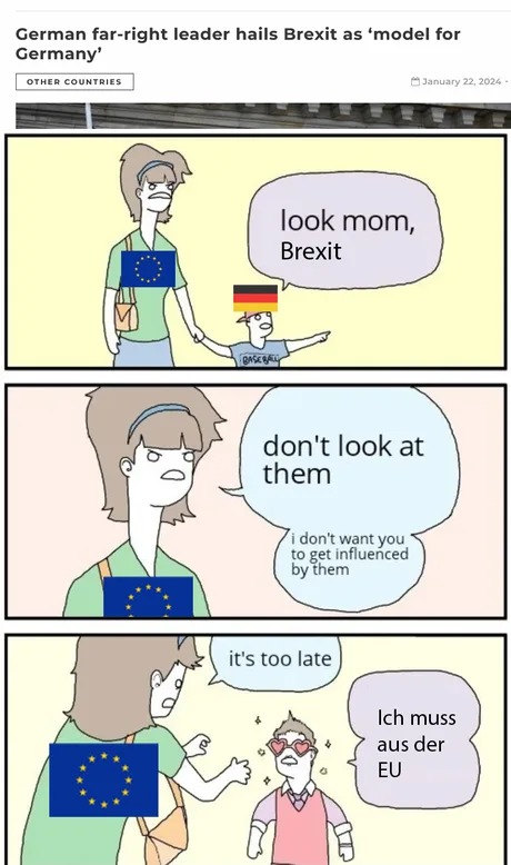 Germany following the UK steps? - meme