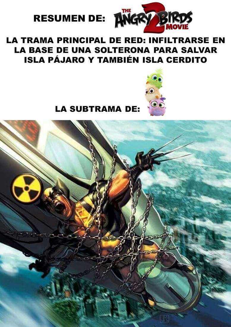 POR ESO, LAS PELÍCULAS DE ANGRY BIRDS FUERON CINE  - meme