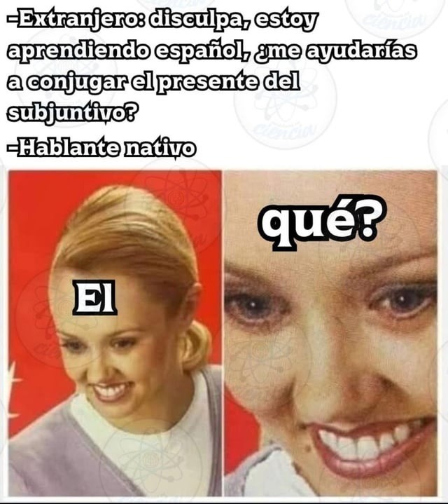Cuando el profe de español se pone a hablar en idioma celestial - meme