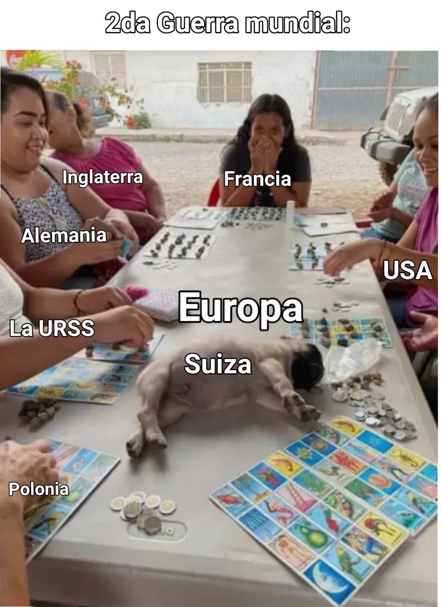 Los países son Viejas gordas jugando lotería - meme