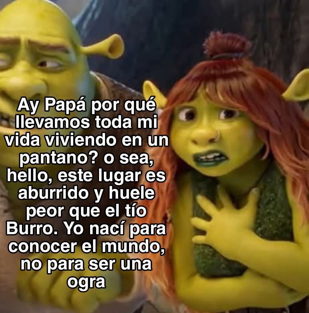 Ogro adolescente de shrek en marcha - meme