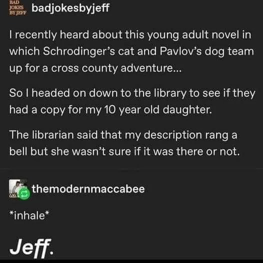 Schrodinlov's catdog - meme