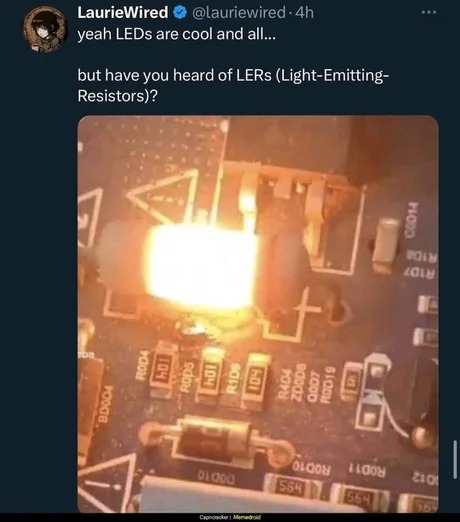 LEDs or LERs - meme