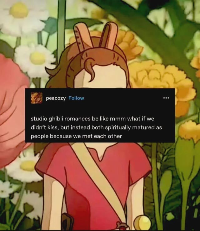 Studio Ghibli romance meme