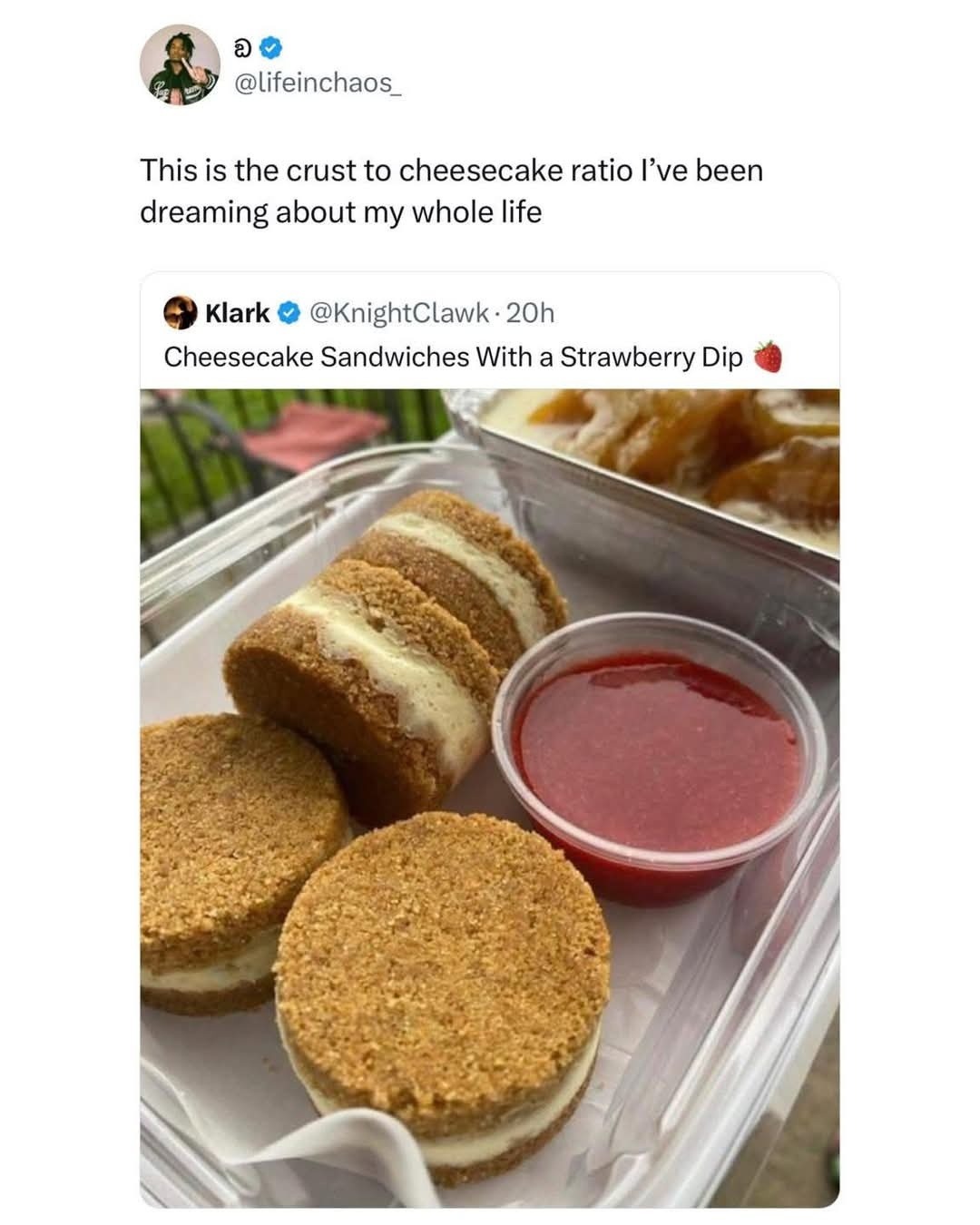 This cheesecake got more crust than my entire personality - meme