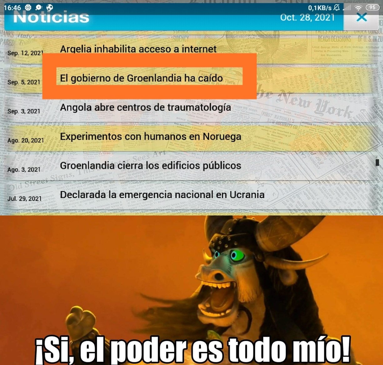 el poder es todo mio - meme