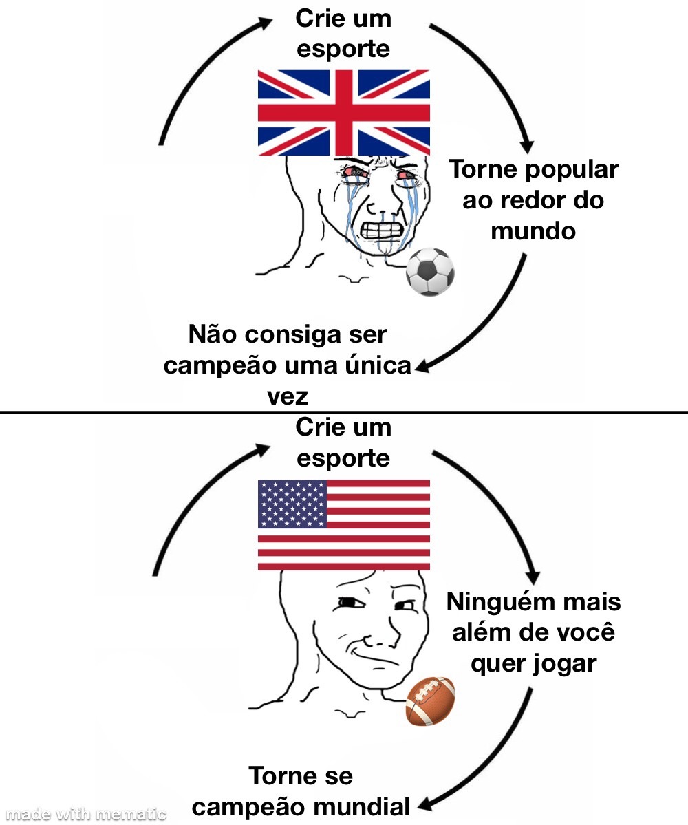 football ou soccer eis a questão - meme