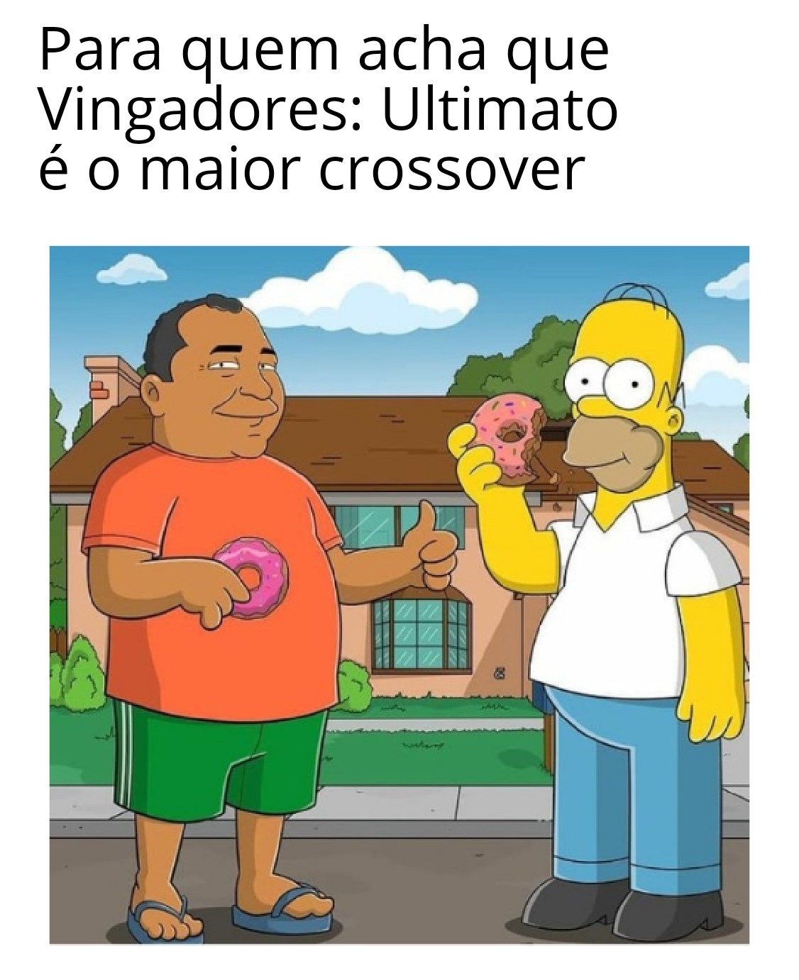 Ednaldo Pereira e Homer Simpson - meme
