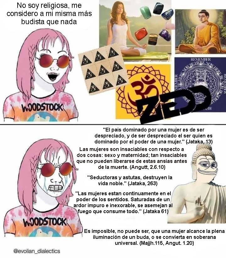 Mujeres budistas (Traducido) - meme