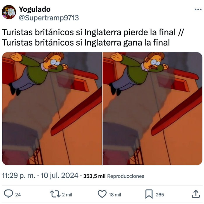 Meme de los ingleses después del Inglaterra España