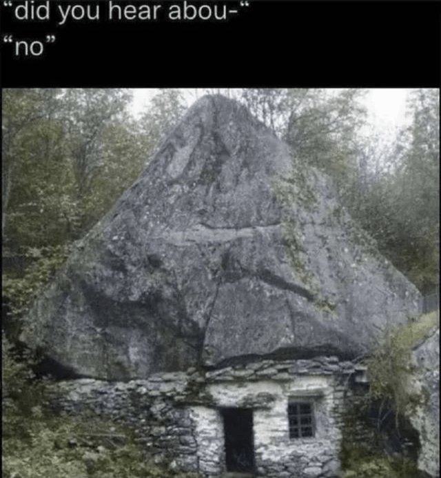 dongs in a rock - meme