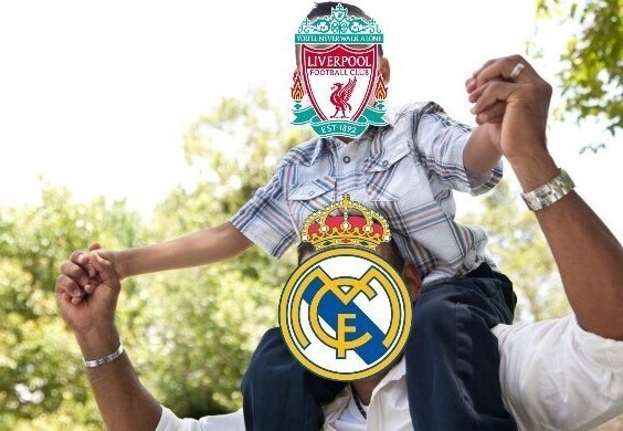 Meme del Real Madrid vs Liverpool