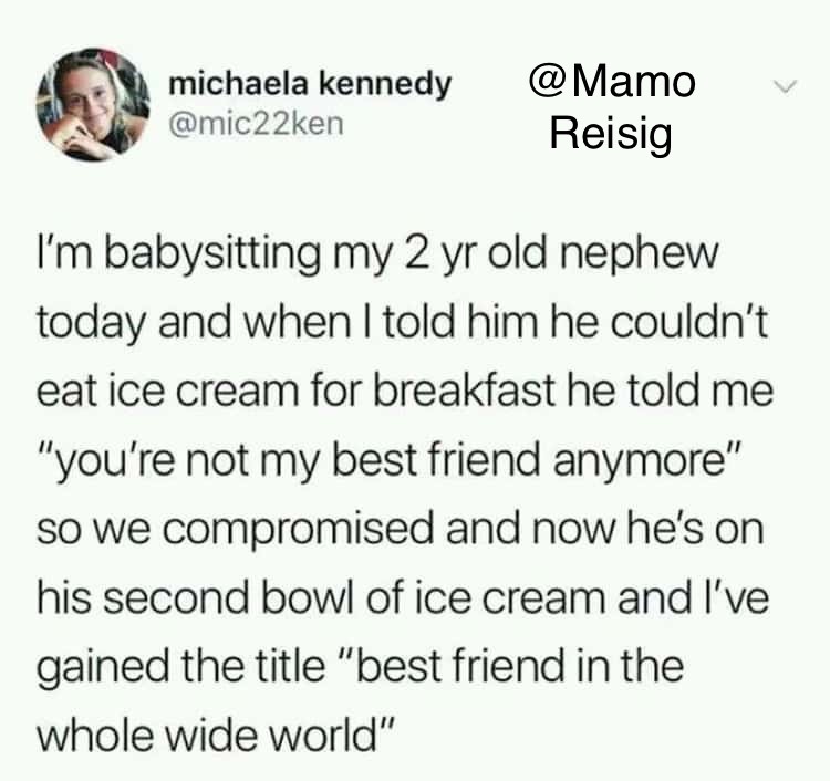 Ice Cream For Breakfast - meme