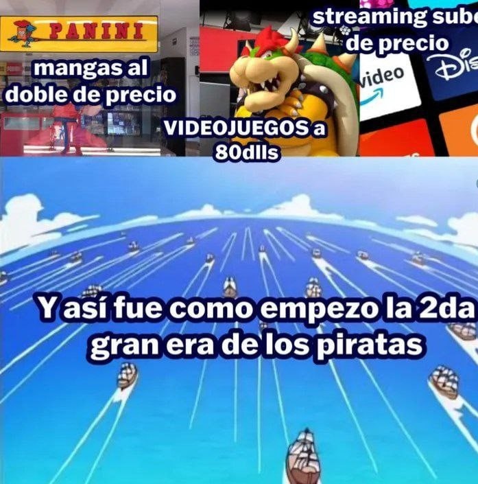 Memes de la 2da era dorada de los piratas digitales