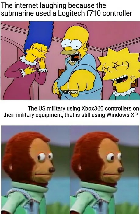 submarine controller vs army controllers meme