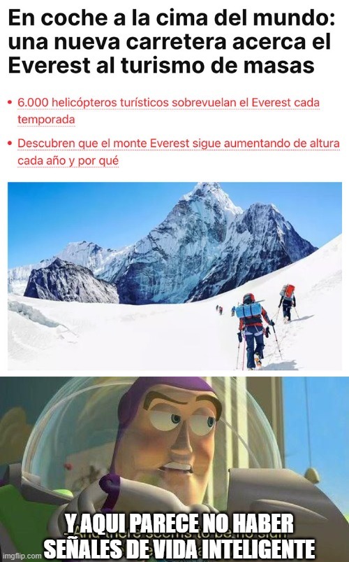 Carretera al Everest - meme