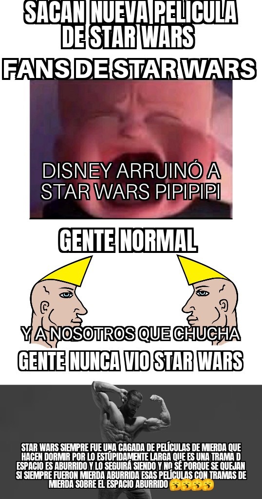 NUNCA VI STAR WARS - meme