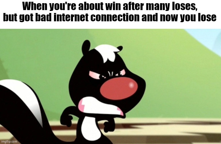 Bad internet connection meme