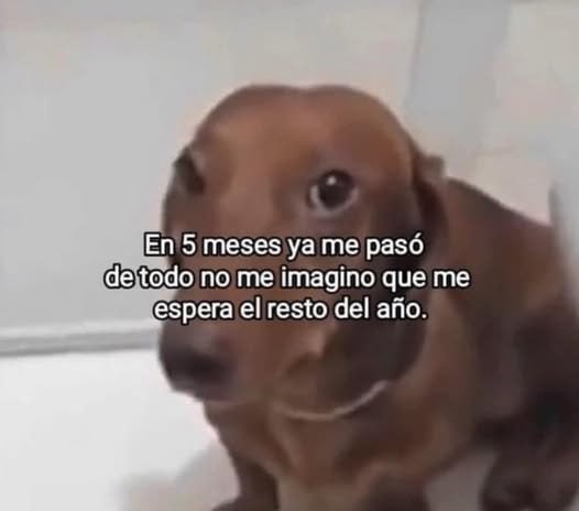 Llevo medio año y ya parece que pasé 5 temporadas de drama - meme