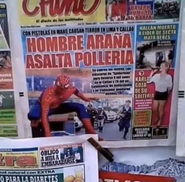 Spider-Man latinoamericano - meme