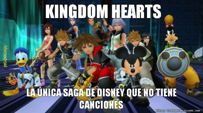 Kingdom Hearts TAMPOCO es un musical - meme