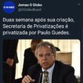 Paulo Guedes estuda privatizar ele mesmo para ficar ainda mais eficiente