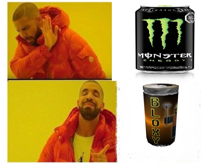 bloxy cola god, monster zzz - meme