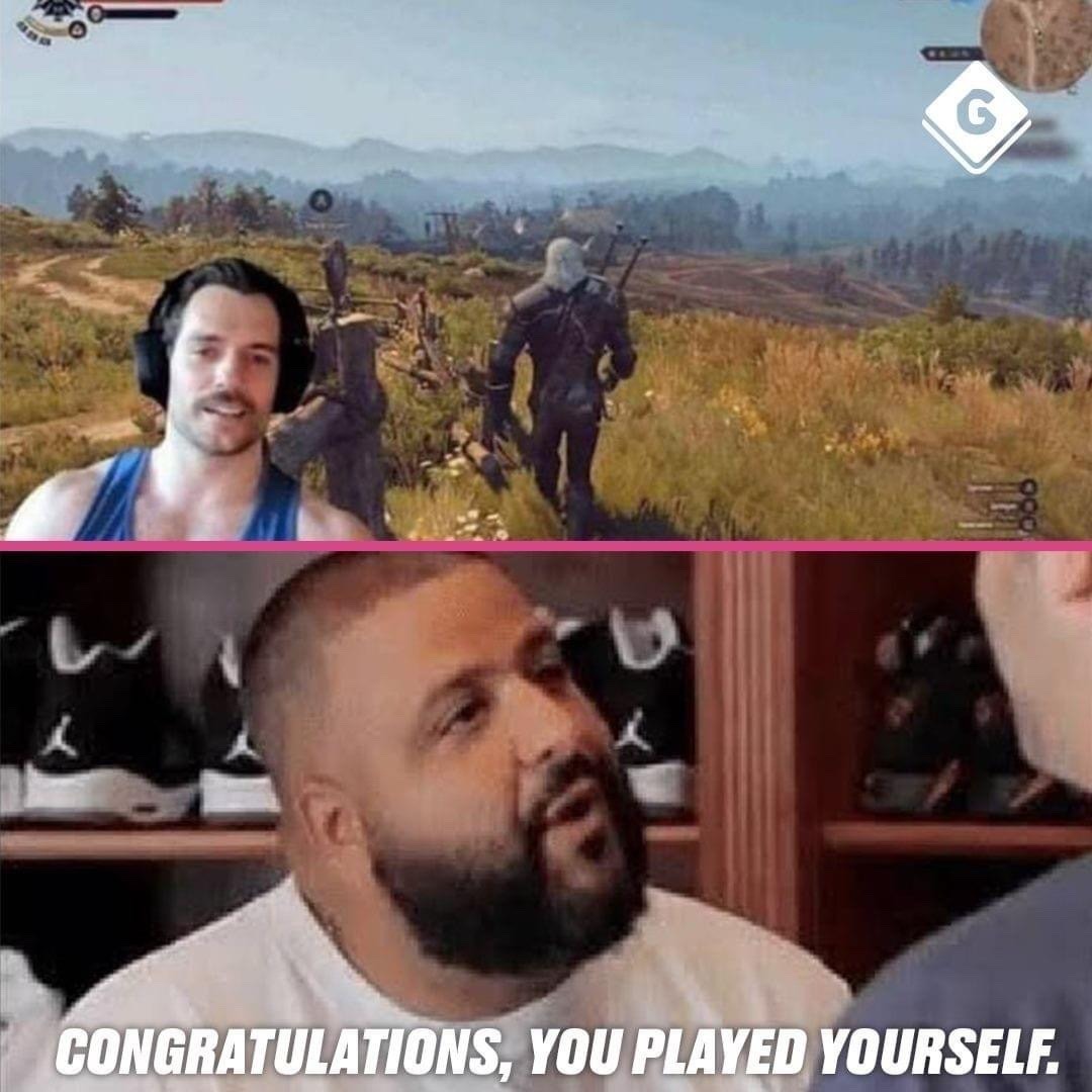 title still hasn’t beat Witcher 3’s main quest - meme