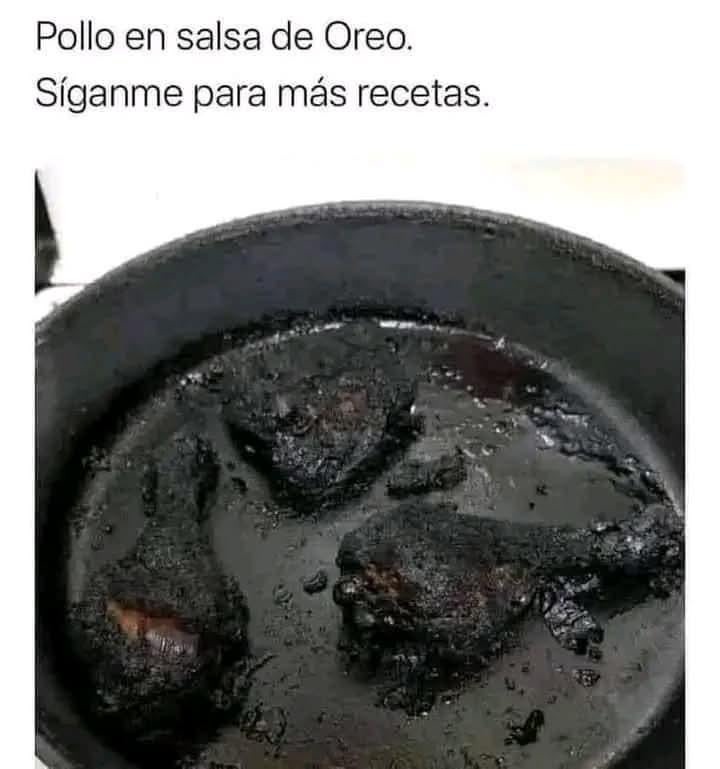 Síganme para más recetas - meme