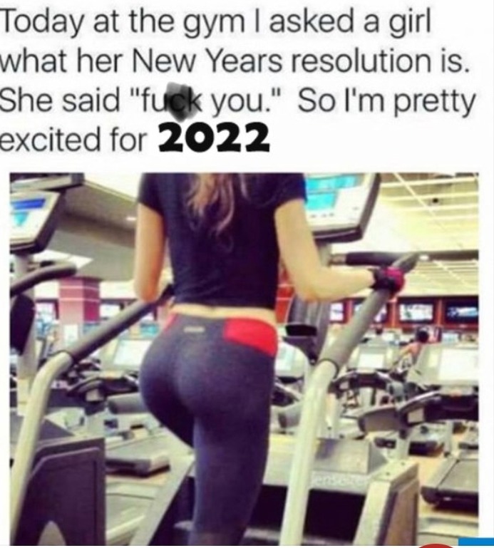 New years resolution set - meme