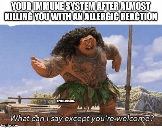 allergic reaction - meme