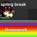 Homework during Spring Break