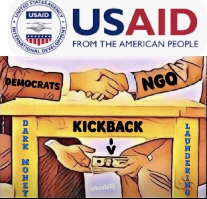 NGOs also give Democrats "jobs" with high salaries but no work to do. - meme