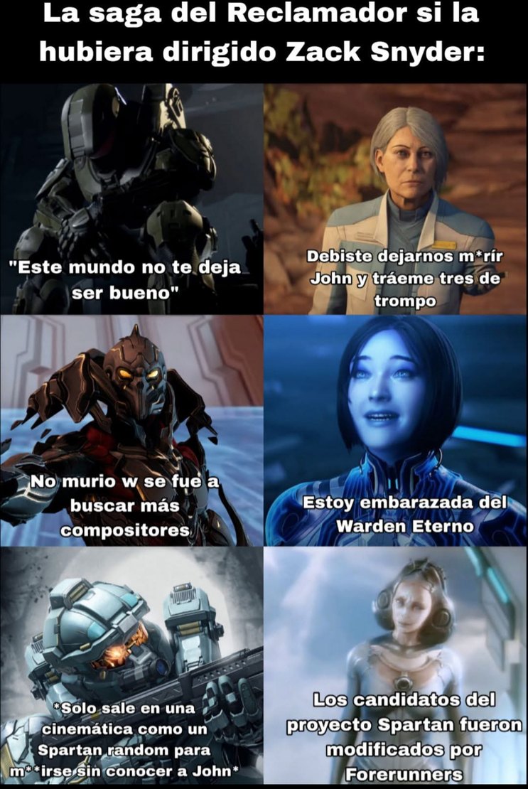Re insano el halo por el snyder - meme
