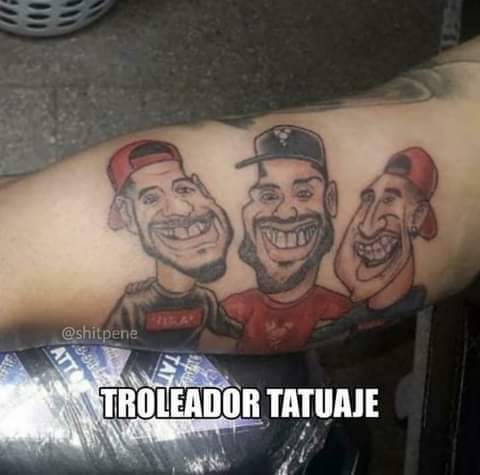 Troleador tatuaje - meme