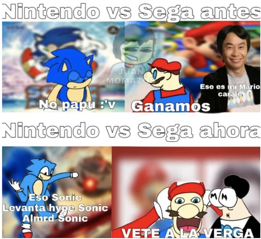 Ete Sega vs Nintexios  - meme