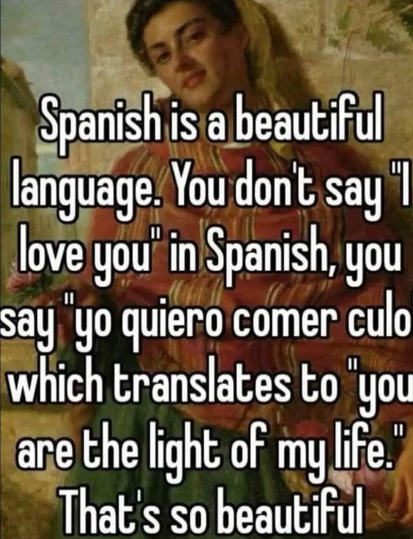 Truly a language of love - meme