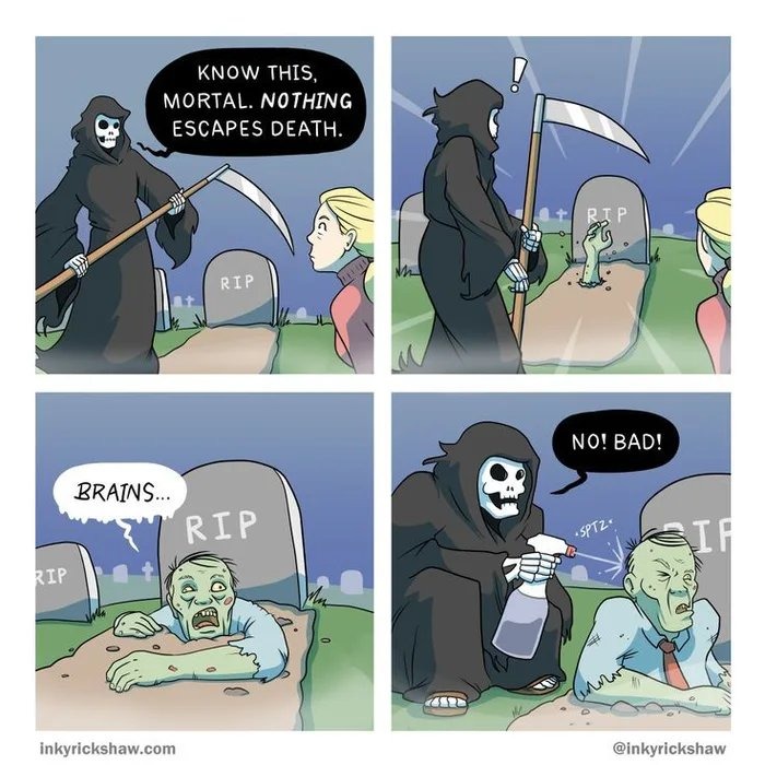 I hear Death's voice in my head as the Wolf.in Last.Wish - meme