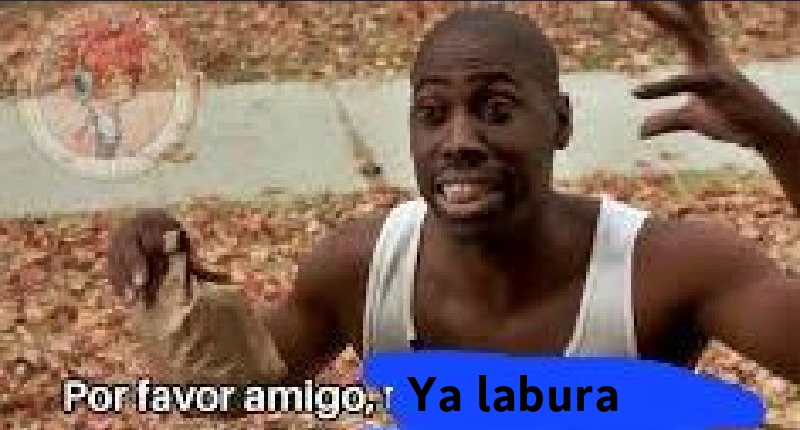 Porfavor amigo ya labura - meme