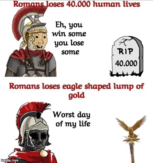 Roman Empire be like - meme