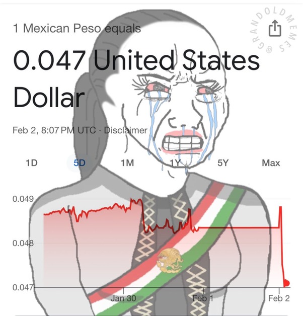 mexican peso - meme