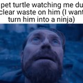 Hehe funny red turtle
