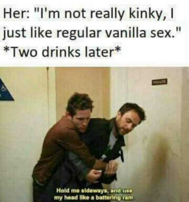 Vanilla sex is cool - meme