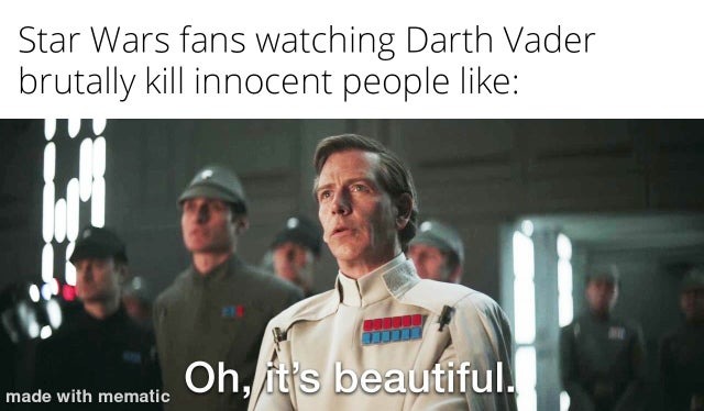 Darth Vader fans - meme