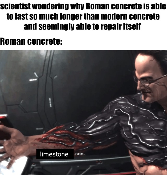 Roman concrete - meme