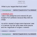 Guy eats 30 burgers