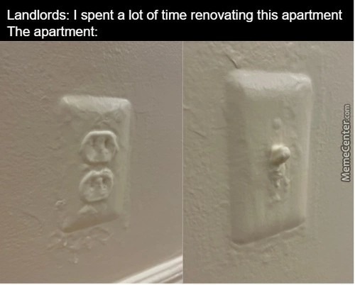 Seriously how hard is it to tape the outlet - meme