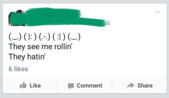 They see me rollin' - meme