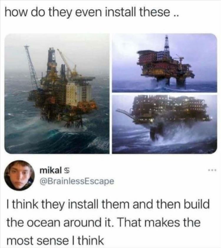 Install earth and build universe around it - meme